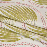 Cotton Canvas Print - Pear Palm Leaf Ogee - British Imported