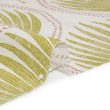 Cotton Canvas Print - Pear Palm Leaf Ogee - British Imported
