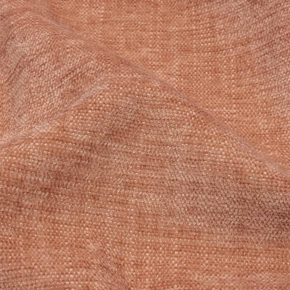 Polyester Upholstery Chenille - Coral - British Imported