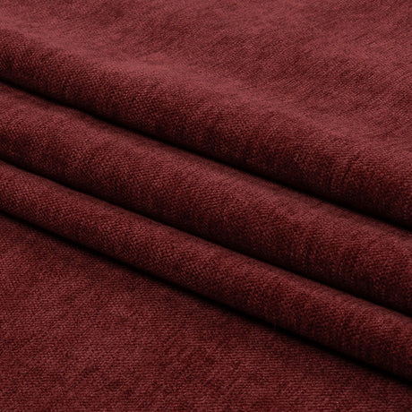 Polyester Upholstery Chenille - Cranberry - British Imported