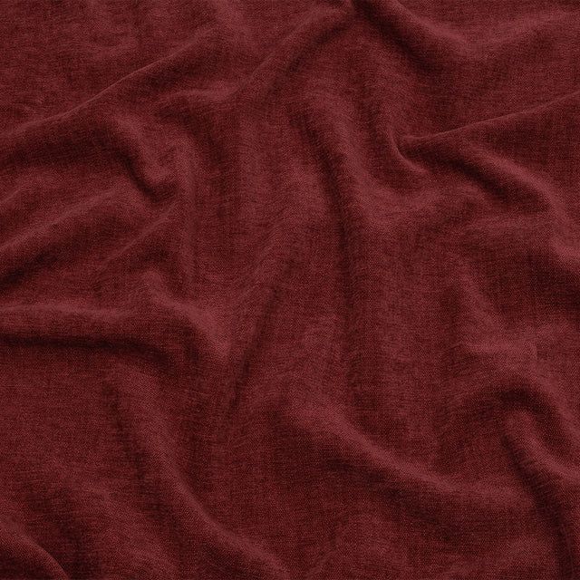 Polyester Upholstery Chenille - Cranberry - British Imported