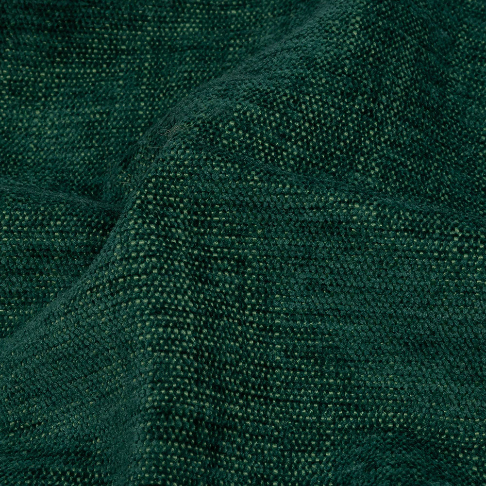 Polyester Upholstery Chenille - Emerald - British Imported