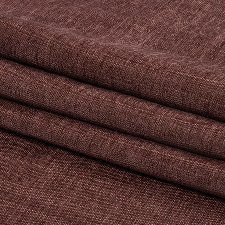 Polyester Upholstery Chenille - Mulberry - British Imported