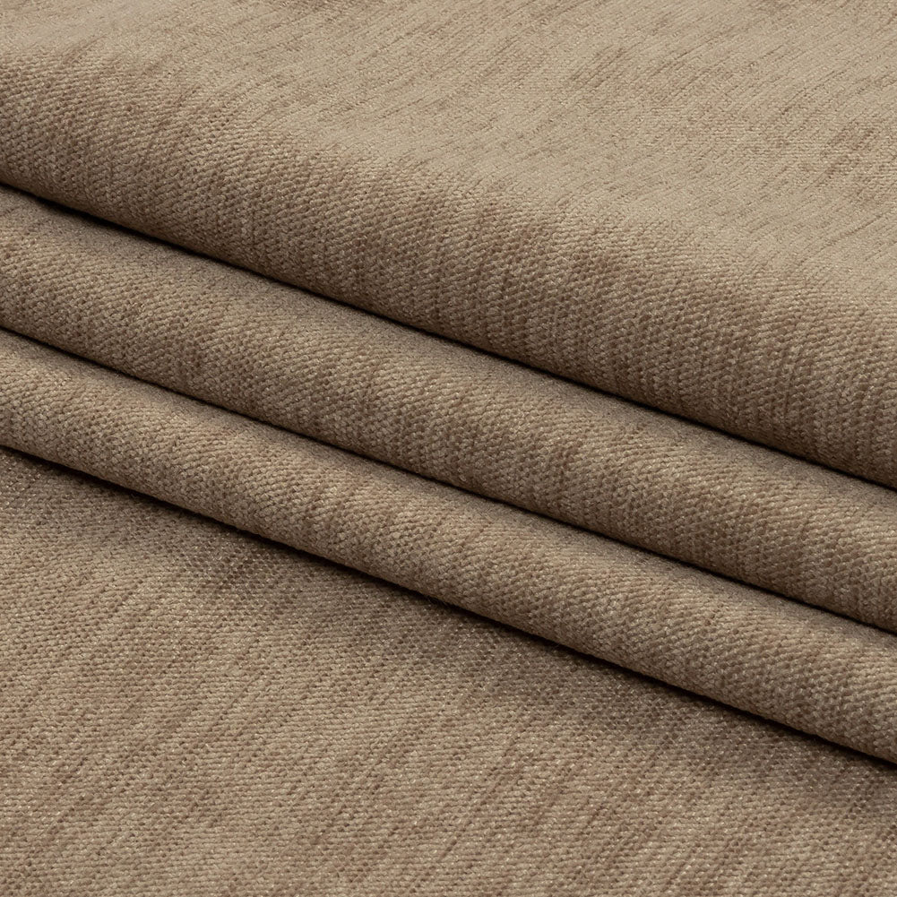 Polyester Upholstery Chenille - Oatmeal - British Imported