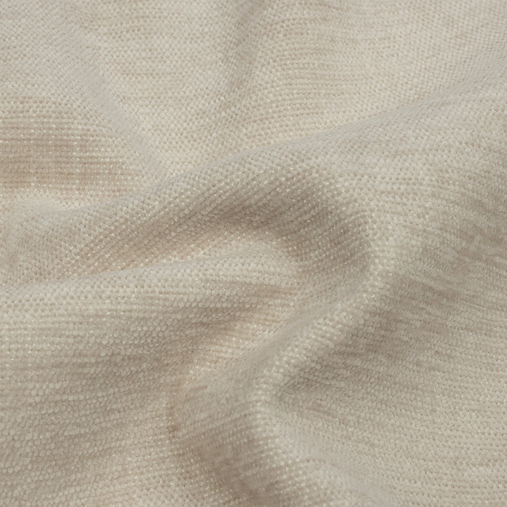 Polyester Upholstery Chenille - Oyster - British Imported