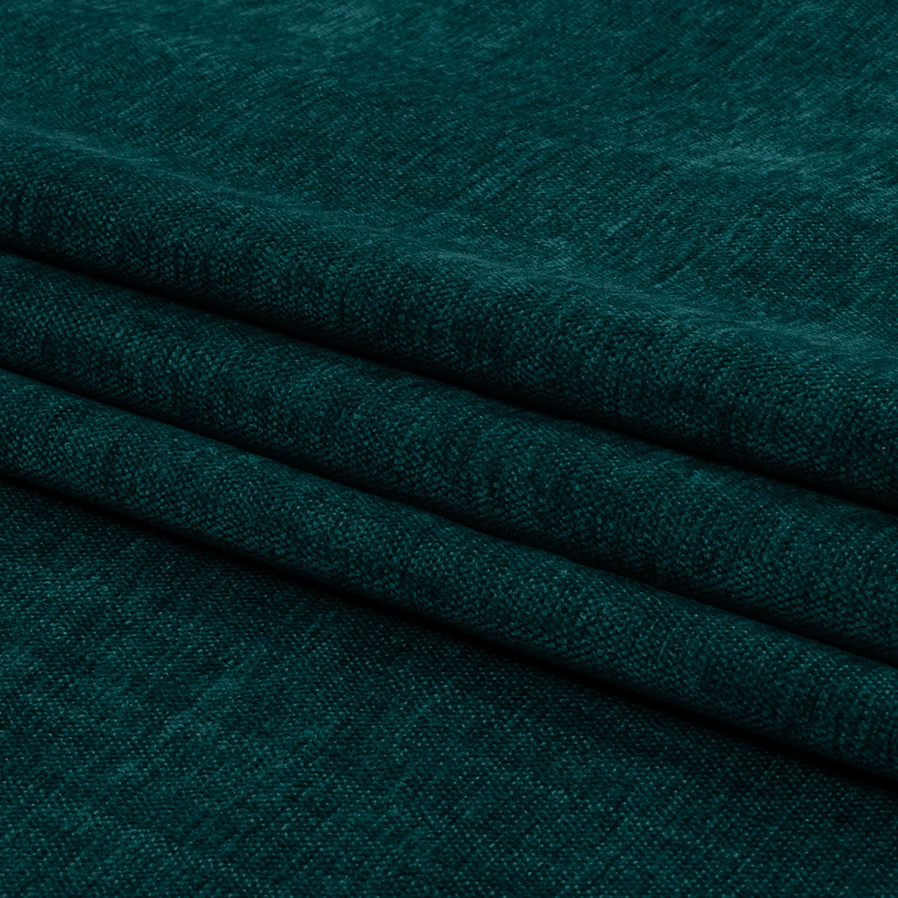 Polyester Upholstery Chenille - Peacock - British Imported