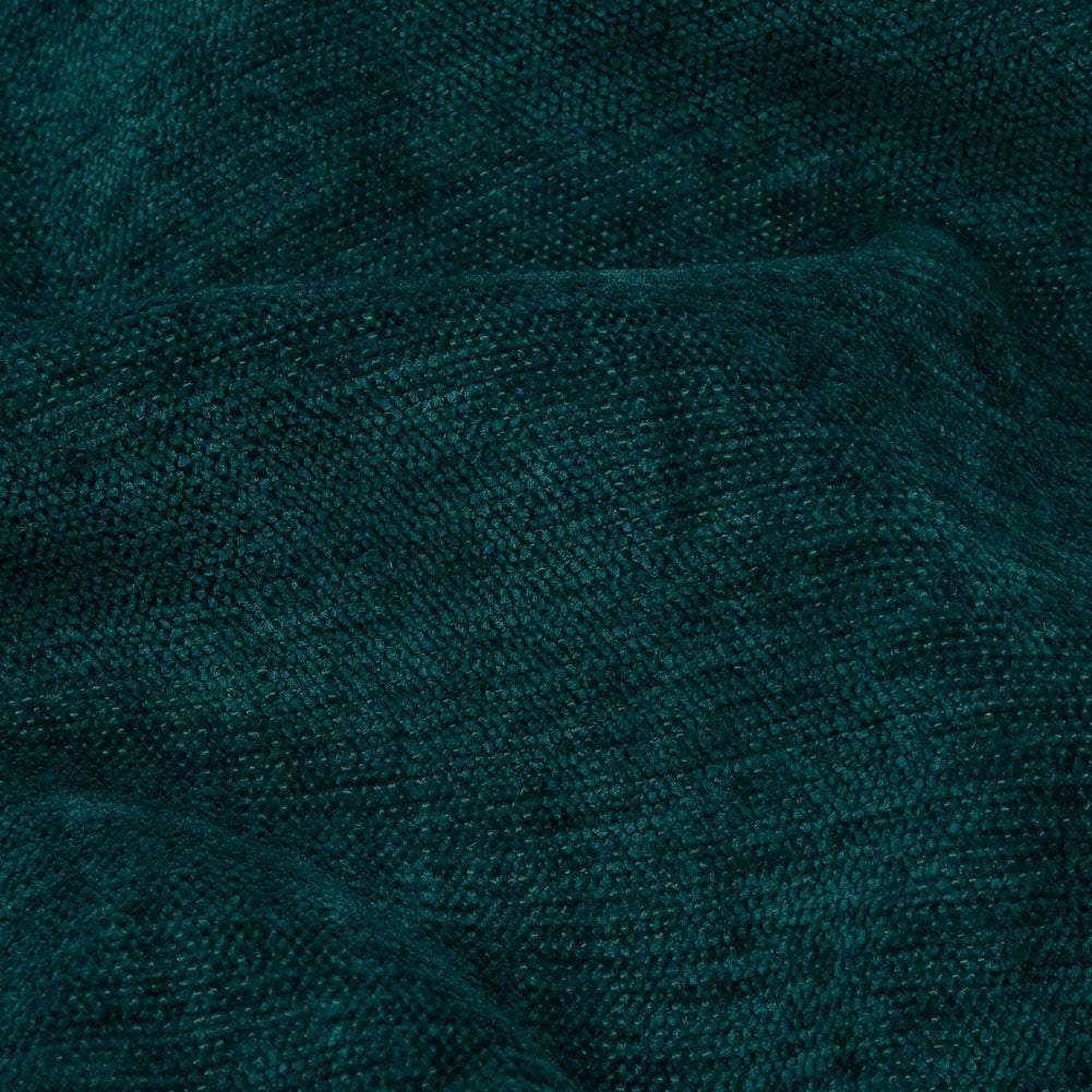 Polyester Upholstery Chenille - Peacock - British Imported
