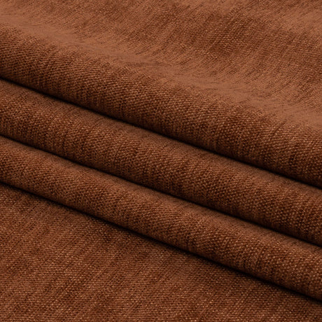 Polyester Upholstery Chenille - Rust - British Imported