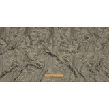 Cotton and Recycled Polyester Drapery Jacquard - Mole Marbled Lines - British Imported