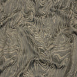 Cotton and Recycled Polyester Drapery Jacquard - Mole Marbled Lines - British Imported