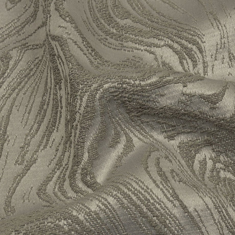 Cotton and Recycled Polyester Drapery Jacquard - Slate Marbled Lines - British Imported