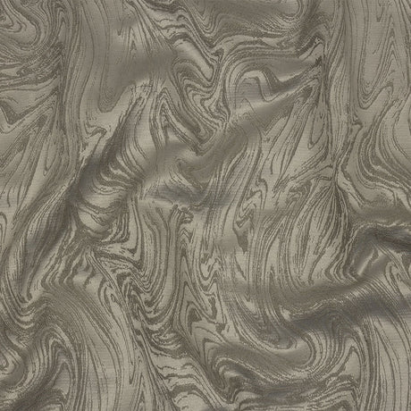 Cotton and Recycled Polyester Drapery Jacquard - Slate Marbled Lines - British Imported