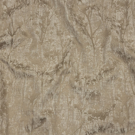 Cotton and Recycled Polyester Drapery Jacquard - Latte Misty Foliage - British Imported