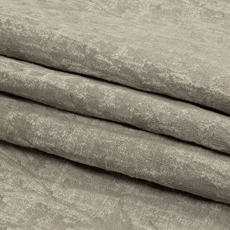 Cotton and Recycled Polyester Drapery Jacquard - Silver Misty Foliage - British Imported