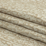 Cotton and Recycled Polyester Drapery Jacquard - Champagne Bark-Like Abstract - British Imported