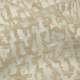 Cotton and Recycled Polyester Drapery Jacquard - Champagne Bark-Like Abstract - British Imported