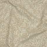 Cotton and Recycled Polyester Drapery Jacquard - Champagne Bark-Like Abstract - British Imported