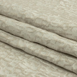 Cotton and Recycled Polyester Drapery Jacquard - Ivory Bark-Like Abstract - British Imported