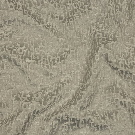 Cotton and Recycled Polyester Drapery Jacquard - Silver Bark-Like Abstract - British Imported