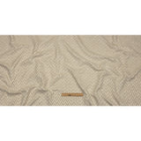 Cotton and Recycled Polyester Drapery Jacquard - Champagne Distressed Zig Zags - British Imported