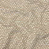 Cotton and Recycled Polyester Drapery Jacquard - Champagne Distressed Zig Zags - British Imported
