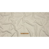 Cotton and Recycled Polyester Drapery Jacquard - Ivory Distressed Zig Zags - British Imported