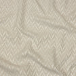 Cotton and Recycled Polyester Drapery Jacquard - Ivory Distressed Zig Zags - British Imported