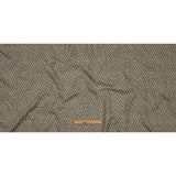 Cotton and Recycled Polyester Drapery Jacquard - Mole Distressed Zig Zags - British Imported