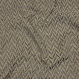 Cotton and Recycled Polyester Drapery Jacquard - Mole Distressed Zig Zags - British Imported