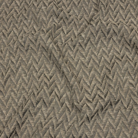 Cotton and Recycled Polyester Drapery Jacquard - Mole Distressed Zig Zags - British Imported