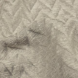 Cotton and Recycled Polyester Drapery Jacquard - Silver Distressed Zig Zags - British Imported
