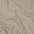 Cotton and Recycled Polyester Drapery Jacquard - Silver Distressed Zig Zags - British Imported
