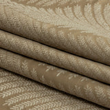 Cotton and Recycled Polyester Drapery Jacquard - Caramel Leaf Chains - British Imported