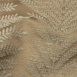 Cotton and Recycled Polyester Drapery Jacquard - Caramel Leaf Chains - British Imported