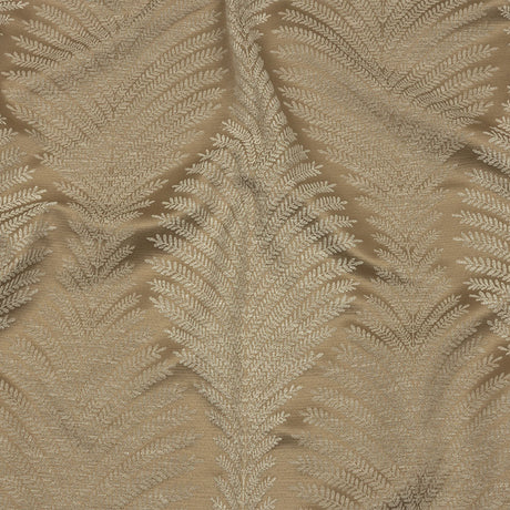 Cotton and Recycled Polyester Drapery Jacquard - Caramel Leaf Chains - British Imported