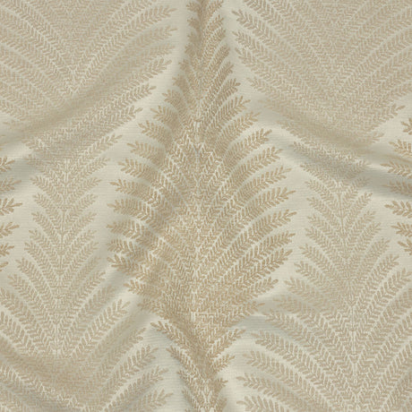 Cotton and Recycled Polyester Drapery Jacquard - Champagne Leaf Chains - British Imported