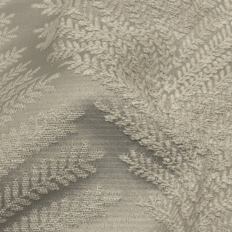 Cotton and Recycled Polyester Drapery Jacquard - Silver Leaf Chains - British Imported