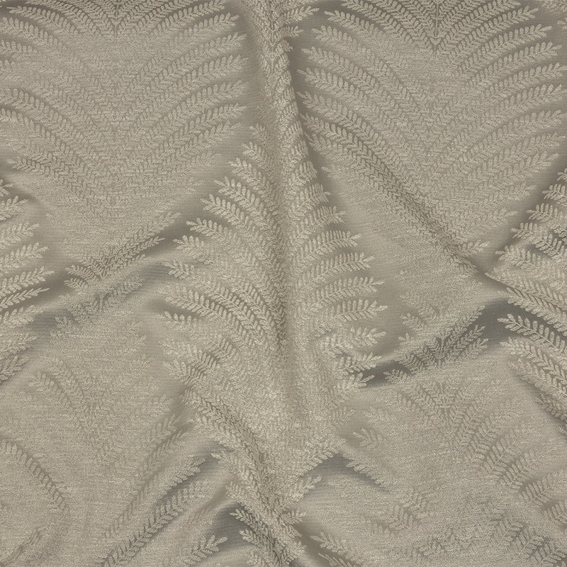 Cotton and Recycled Polyester Drapery Jacquard - Silver Leaf Chains - British Imported