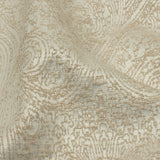 Cotton and Recycled Polyester Drapery Jacquard - Champagne Delicate Paisley - British Imported