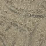 Cotton and Recycled Polyester Drapery Jacquard - Latte Delicate Paisley - British Imported