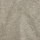 Cotton and Recycled Polyester Drapery Jacquard - Silver Delicate Paisley - British Imported
