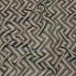 Cotton and Recycled Polyester Drapery Jacquard - Graphite Broken Chevrons - British Imported