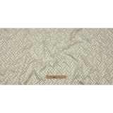 Cotton and Recycled Polyester Drapery Jacquard - Ivory Broken Chevrons - British Imported