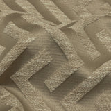 Cotton and Recycled Polyester Drapery Jacquard - Latte Broken Chevrons - British Imported