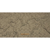 Cotton and Recycled Polyester Drapery Jacquard - Latte Broken Chevrons - British Imported