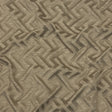 Cotton and Recycled Polyester Drapery Jacquard - Latte Broken Chevrons - British Imported