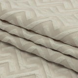 Cotton and Recycled Polyester Drapery Jacquard - Pearl Broken Chevrons - British Imported
