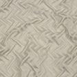 Cotton and Recycled Polyester Drapery Jacquard - Pearl Broken Chevrons - British Imported