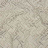 Cotton and Recycled Polyester Drapery Jacquard - Pearl Broken Chevrons - British Imported