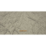 Cotton and Recycled Polyester Drapery Jacquard - Silver Broken Chevrons - British Imported